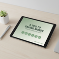 5 Tips to Saving Money PDF guide cover