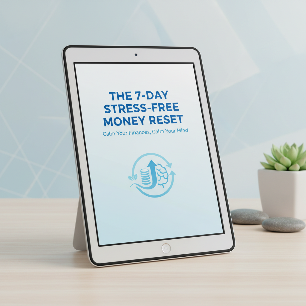 7-Day Stress-Free Money Reset PDF guide cover