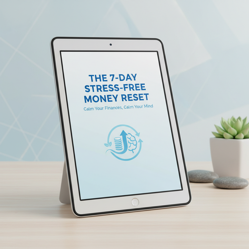 7-Day Stress-Free Money Reset PDF guide cover