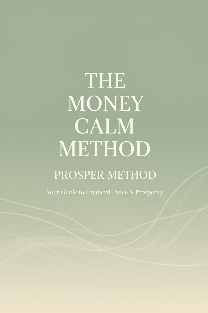 The Money Calm Method — Prosper Method PDF Guide Cover